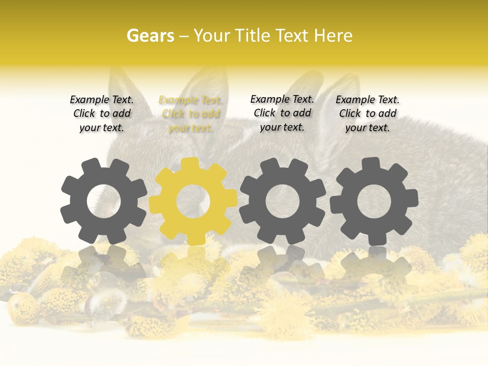 Two Branch Hare PowerPoint Template