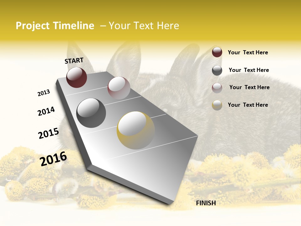 Two Branch Hare PowerPoint Template