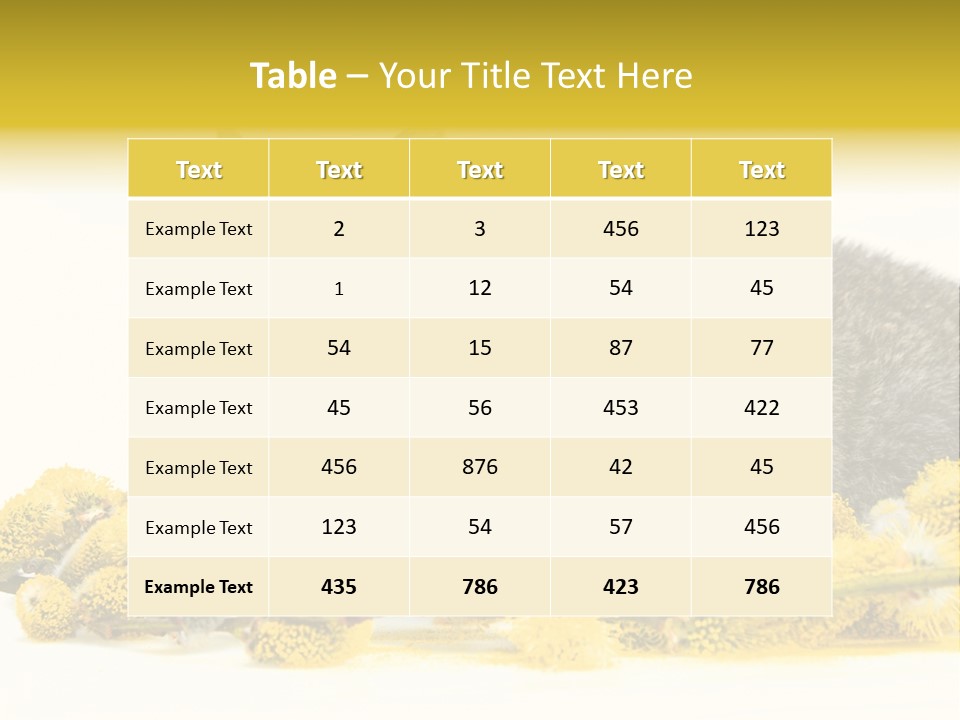 Two Branch Hare PowerPoint Template