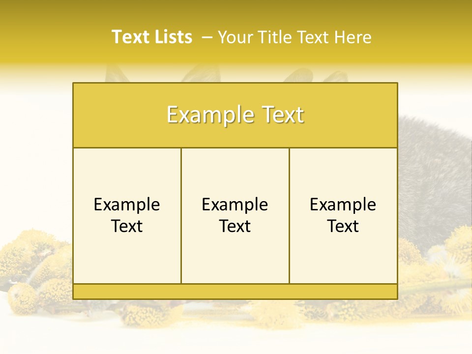 Two Branch Hare PowerPoint Template