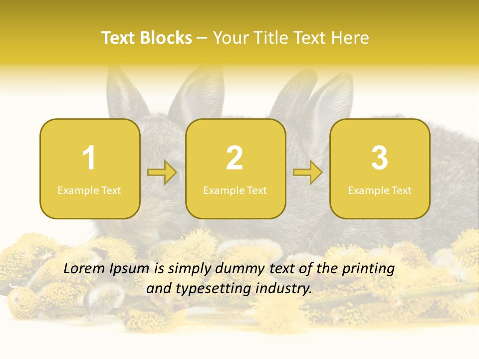 Two Branch Hare PowerPoint Template