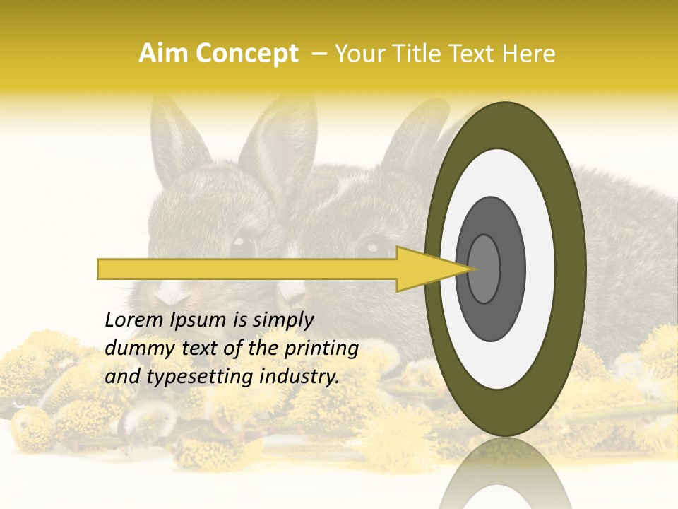 Two Branch Hare PowerPoint Template
