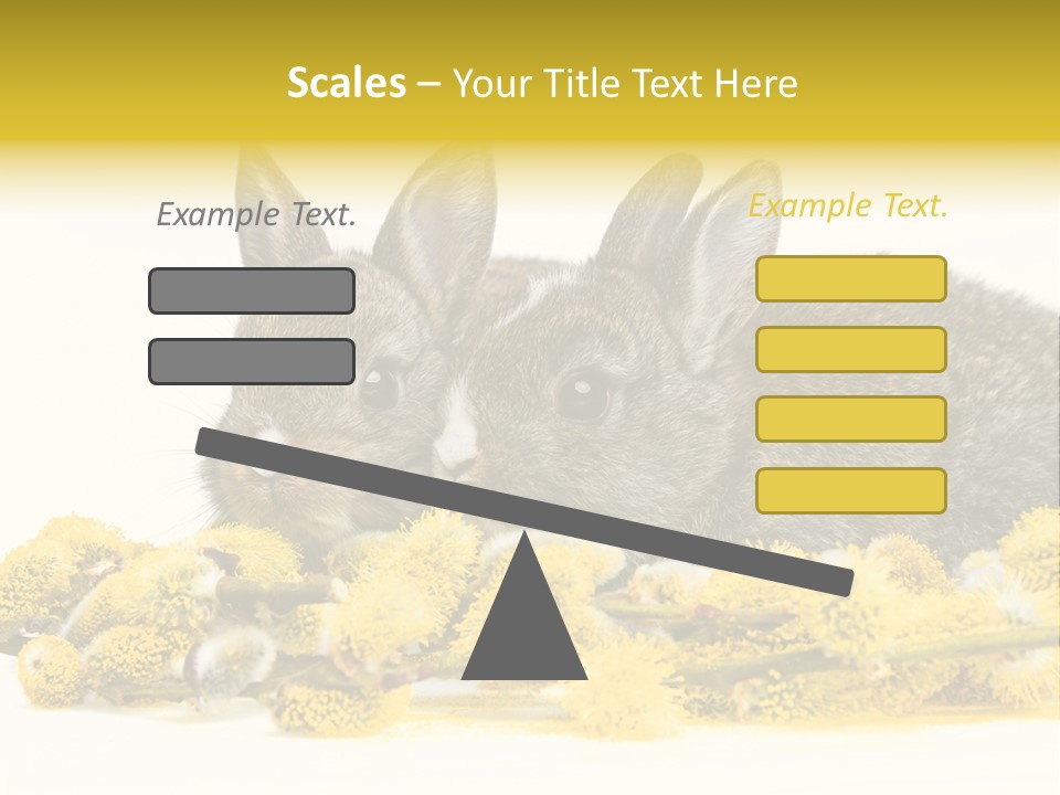 Two Branch Hare PowerPoint Template