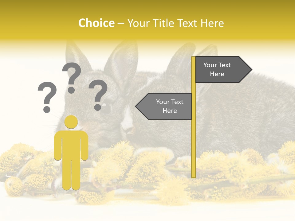 Two Branch Hare PowerPoint Template