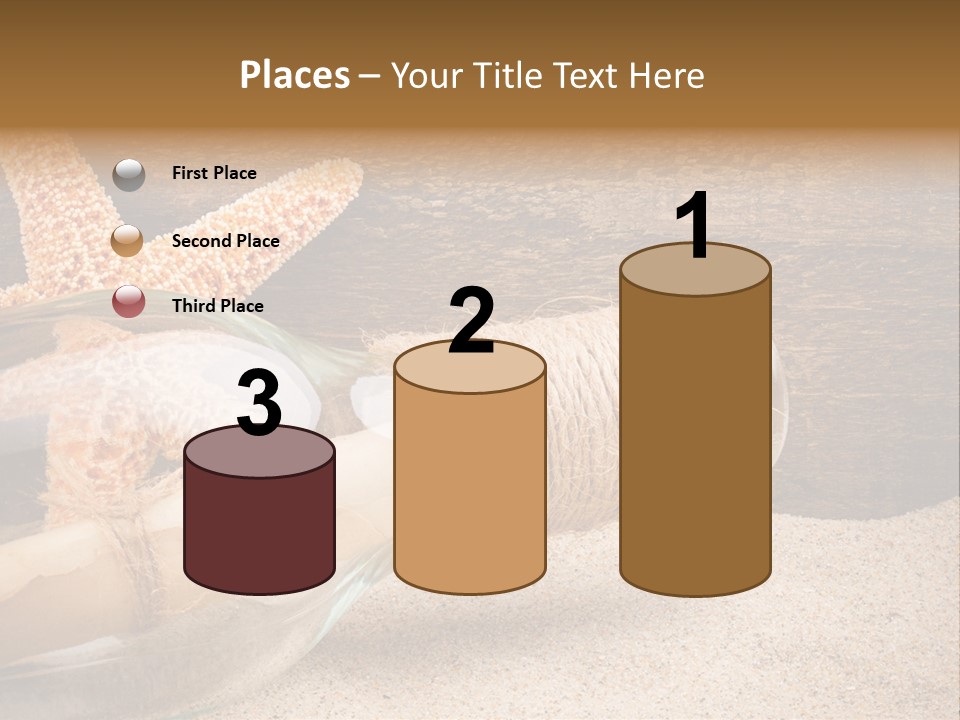 Macro Holidays Beach PowerPoint Template