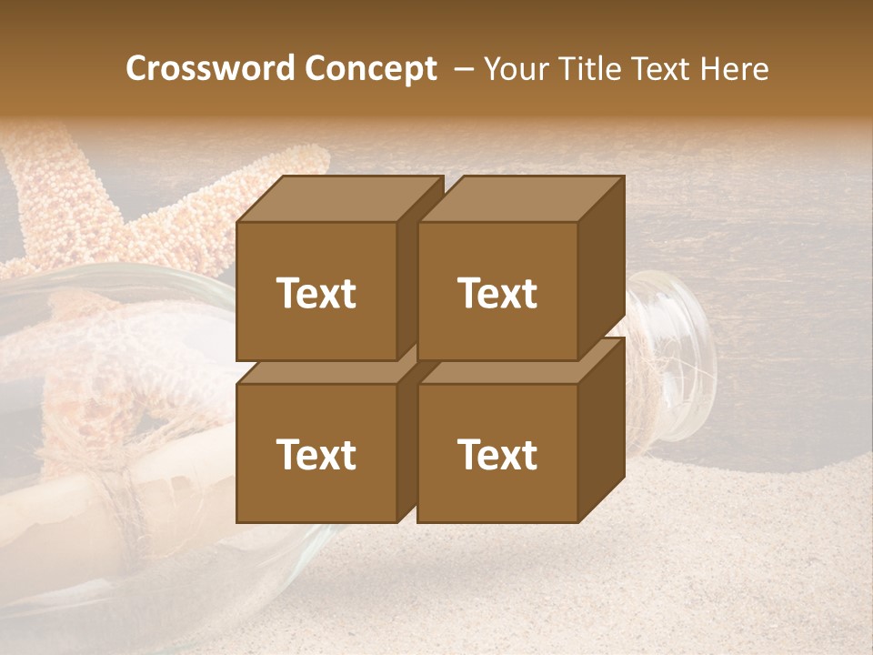 Macro Holidays Beach PowerPoint Template