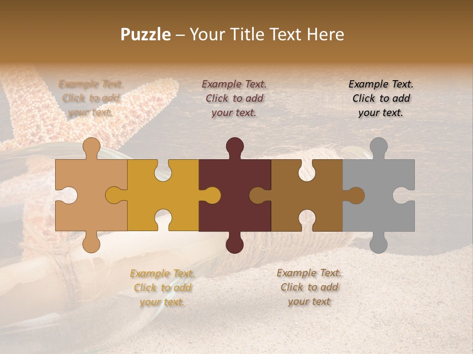 Macro Holidays Beach PowerPoint Template