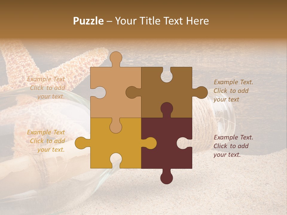 Macro Holidays Beach PowerPoint Template