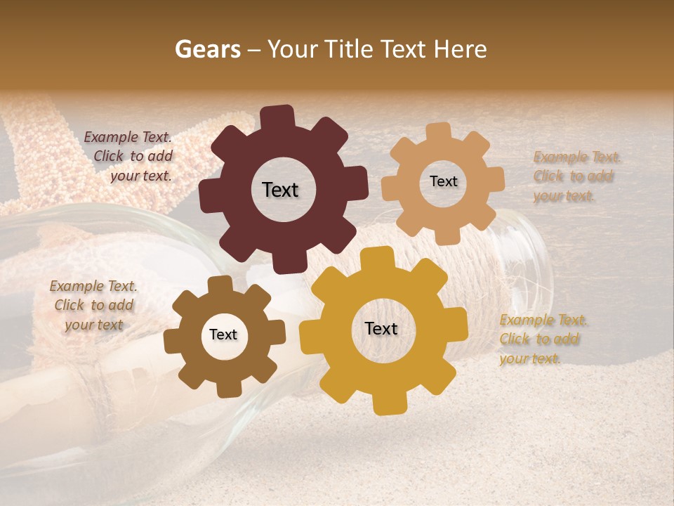 Macro Holidays Beach PowerPoint Template