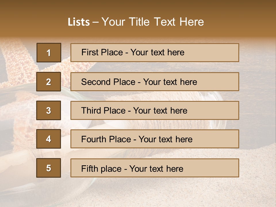 Macro Holidays Beach PowerPoint Template