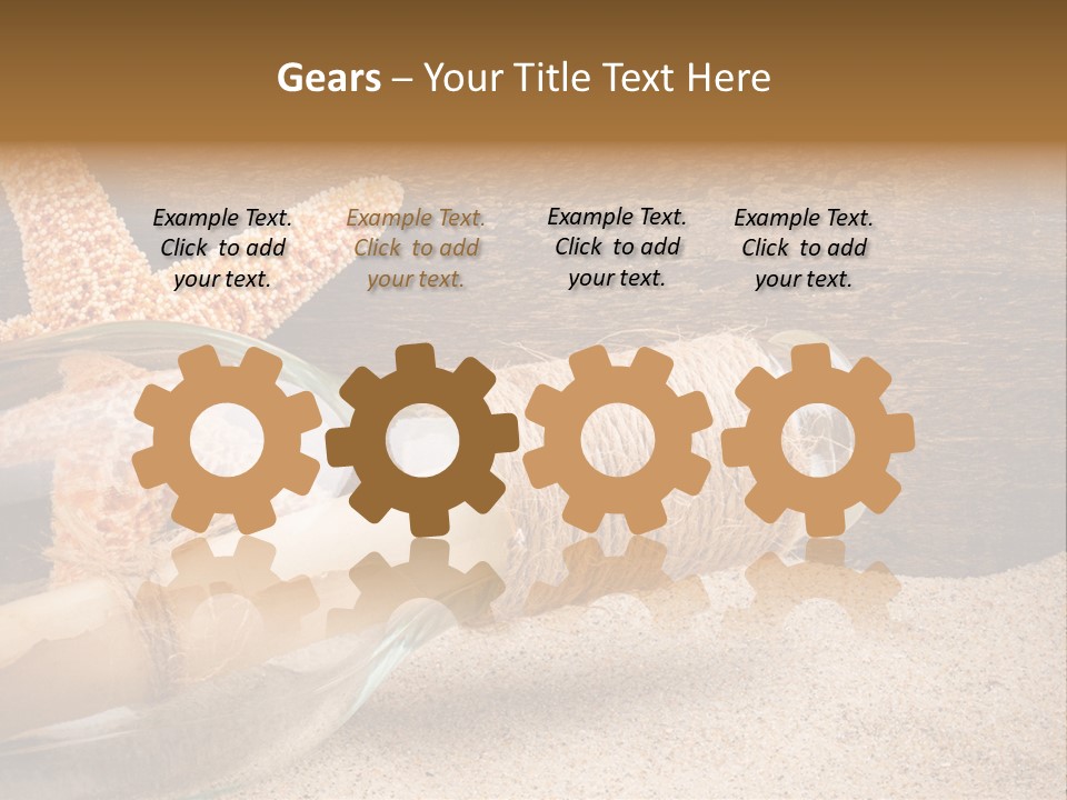 Macro Holidays Beach PowerPoint Template