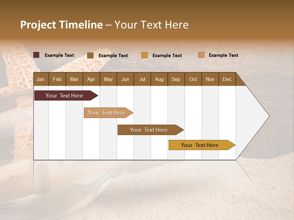 Macro Holidays Beach PowerPoint Template