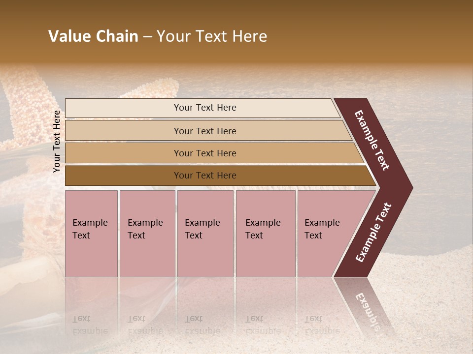 Macro Holidays Beach PowerPoint Template