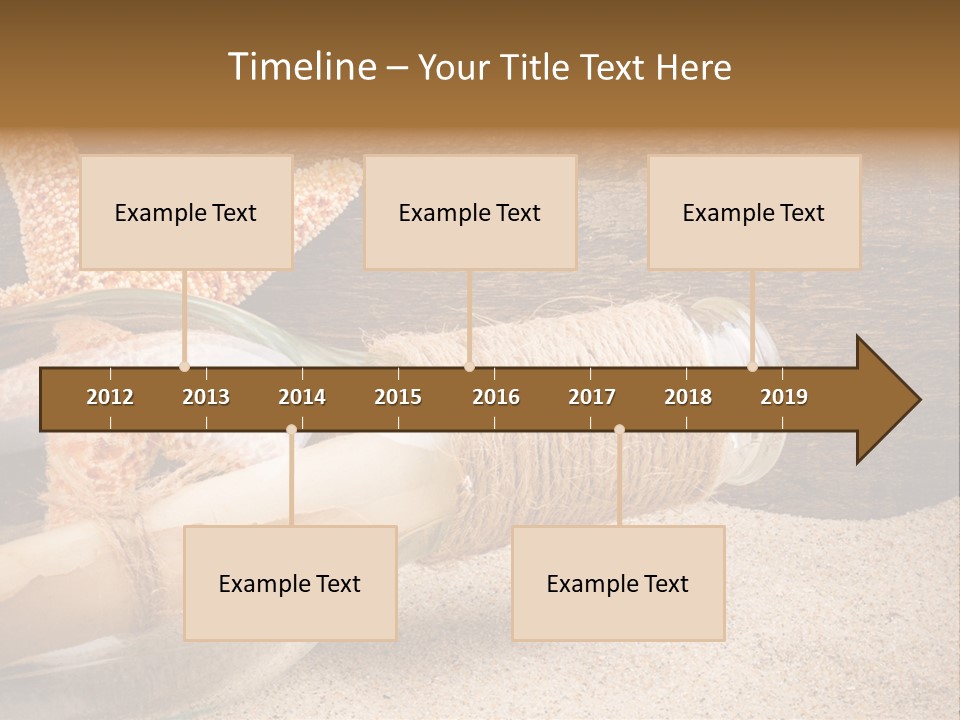 Macro Holidays Beach PowerPoint Template