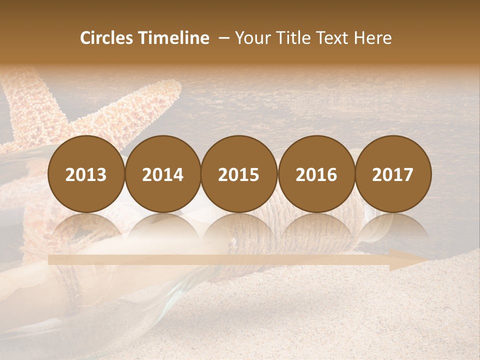 Macro Holidays Beach PowerPoint Template