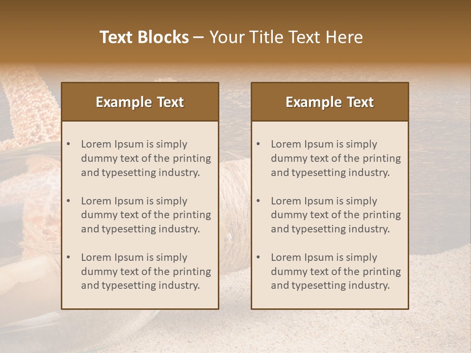 Macro Holidays Beach PowerPoint Template