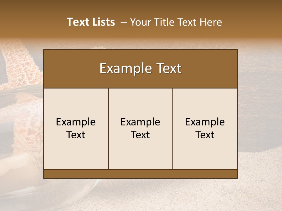 Macro Holidays Beach PowerPoint Template