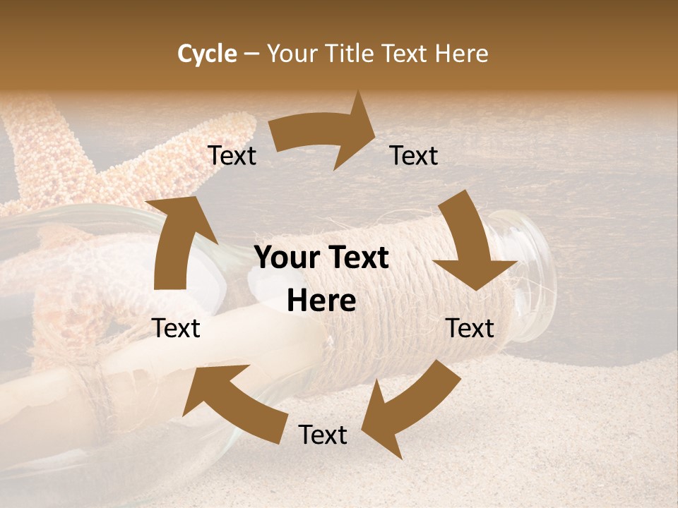 Macro Holidays Beach PowerPoint Template