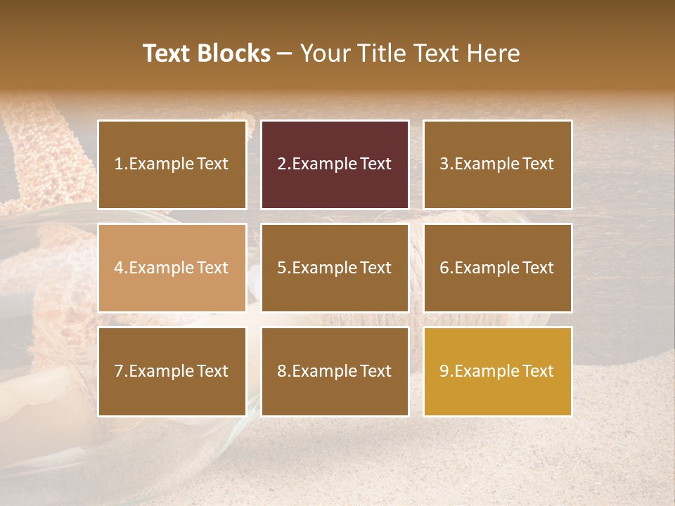 Macro Holidays Beach PowerPoint Template