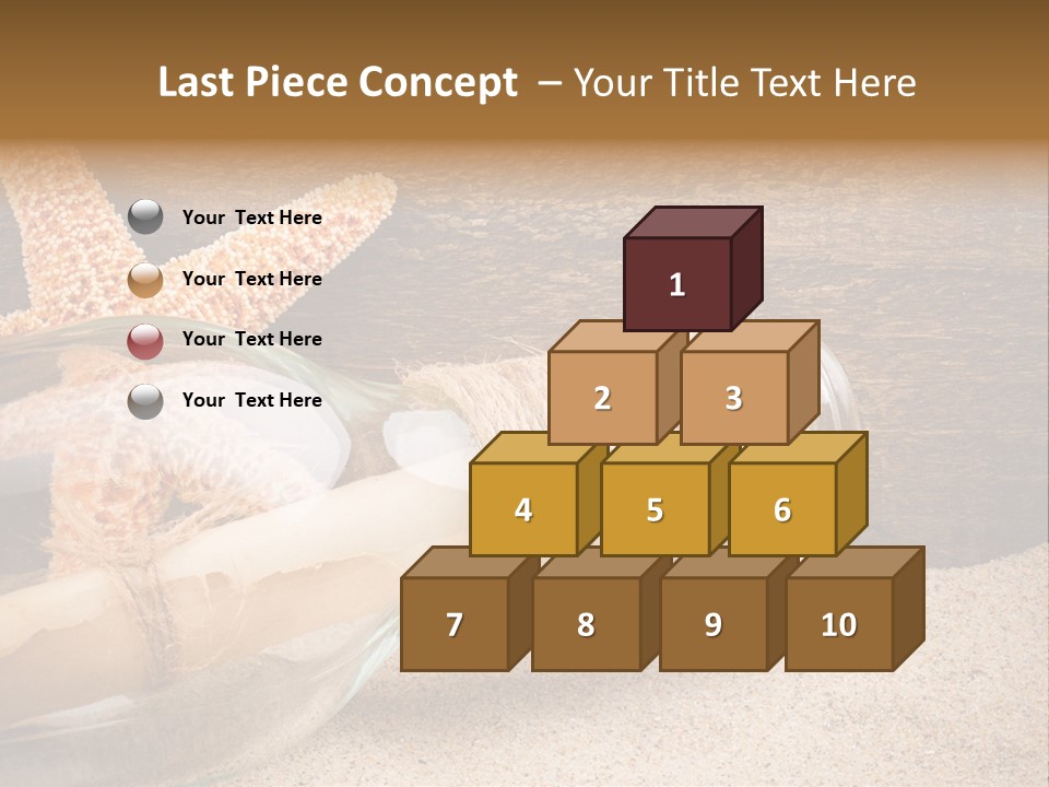 Macro Holidays Beach PowerPoint Template