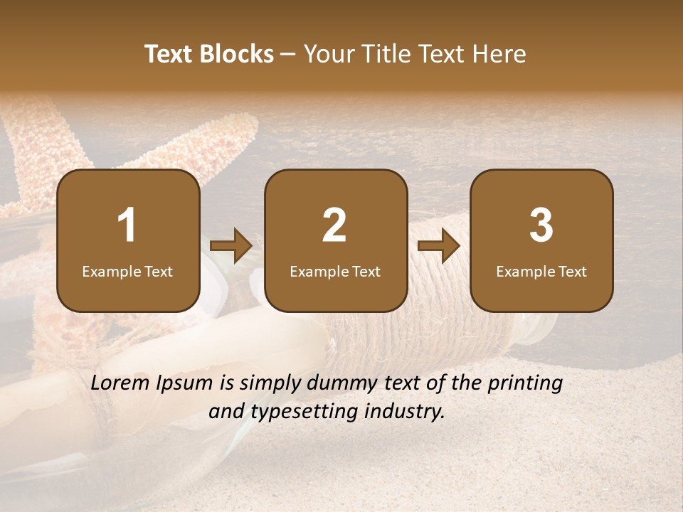 Macro Holidays Beach PowerPoint Template