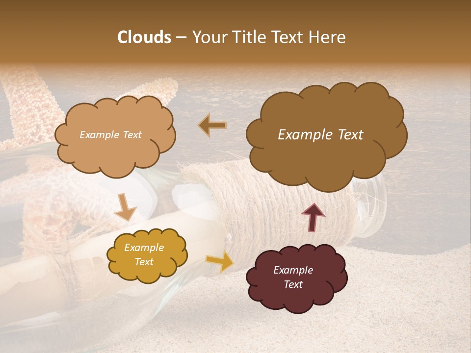 Macro Holidays Beach PowerPoint Template