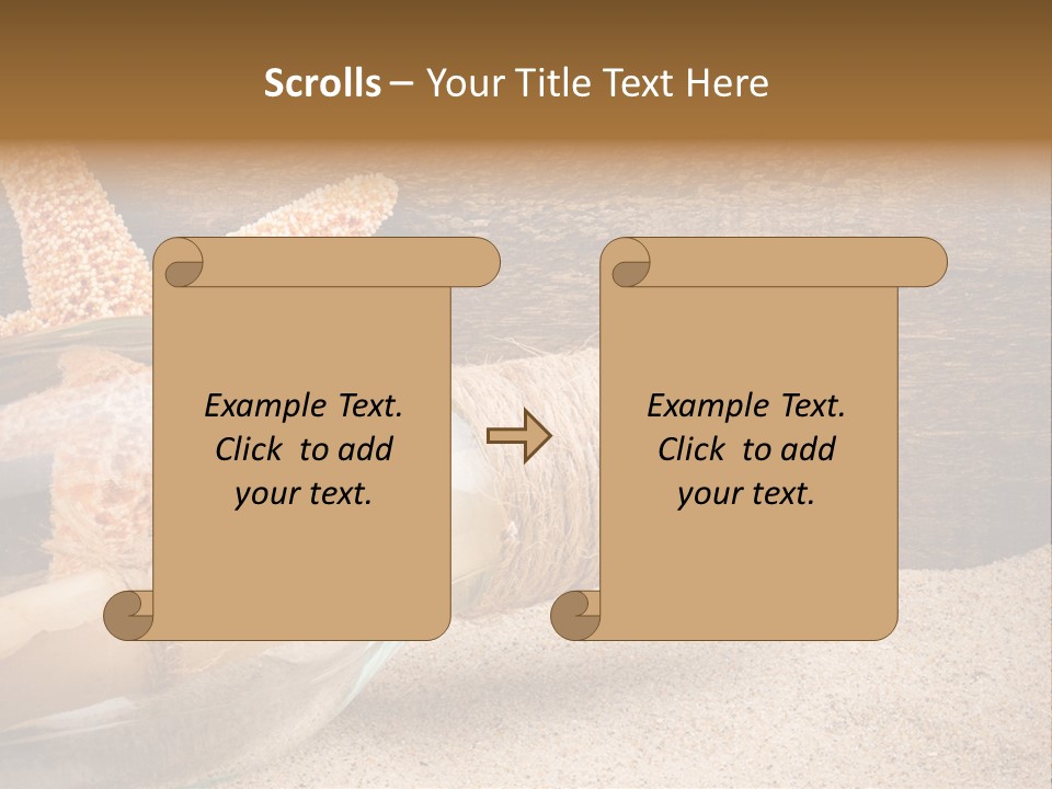 Macro Holidays Beach PowerPoint Template
