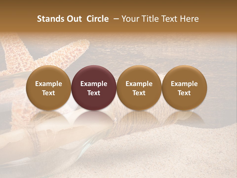 Macro Holidays Beach PowerPoint Template