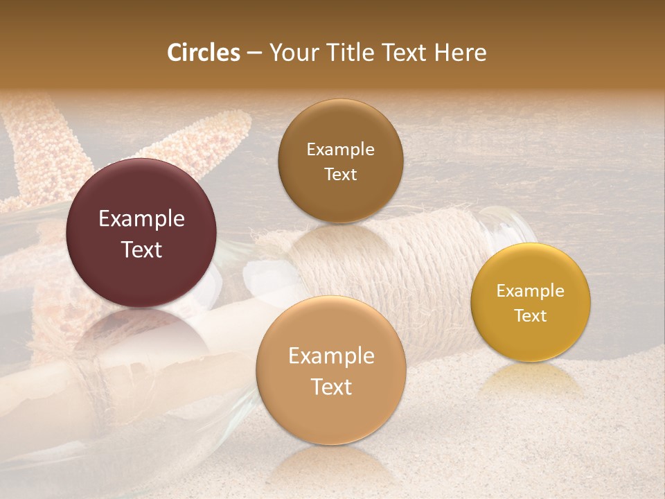 Macro Holidays Beach PowerPoint Template