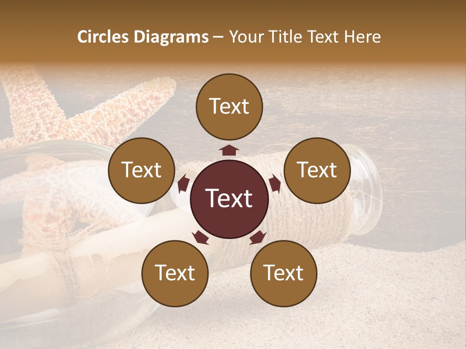 Macro Holidays Beach PowerPoint Template