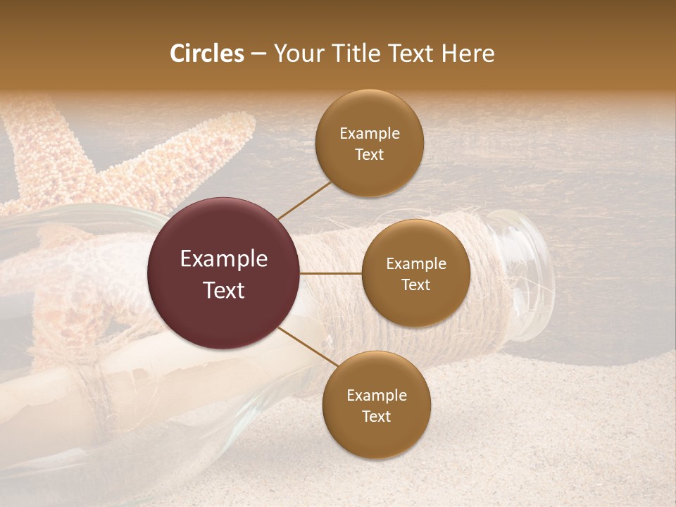 Macro Holidays Beach PowerPoint Template