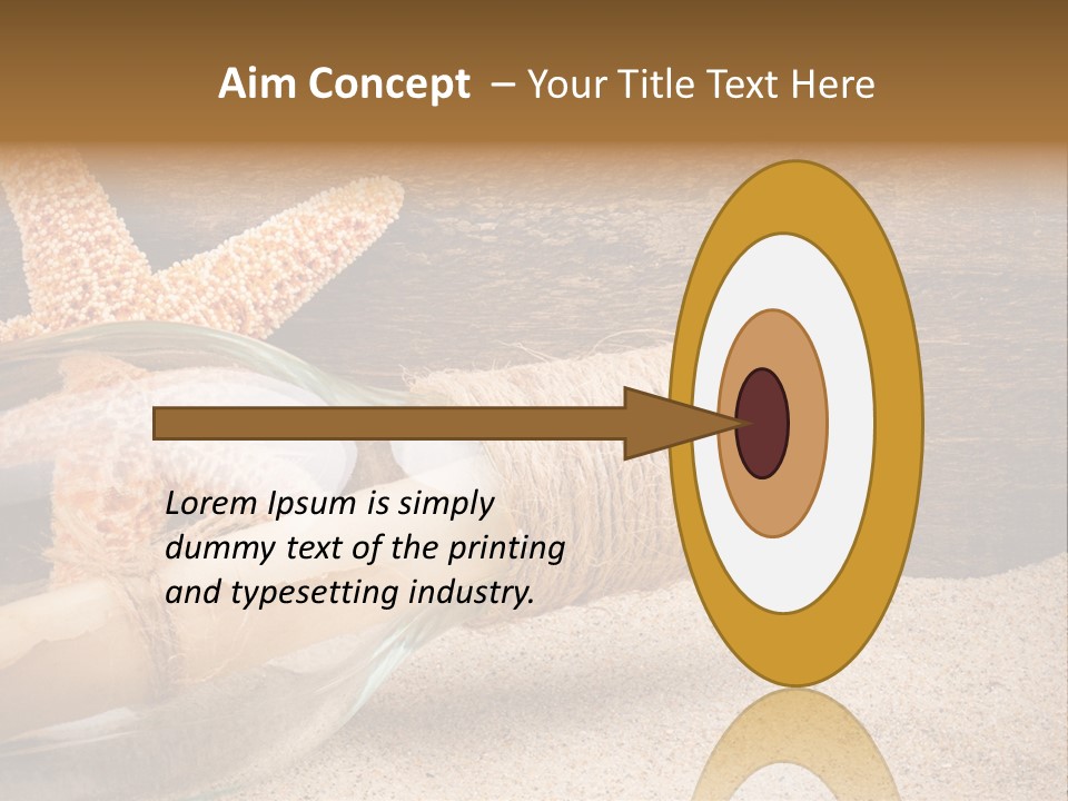 Macro Holidays Beach PowerPoint Template