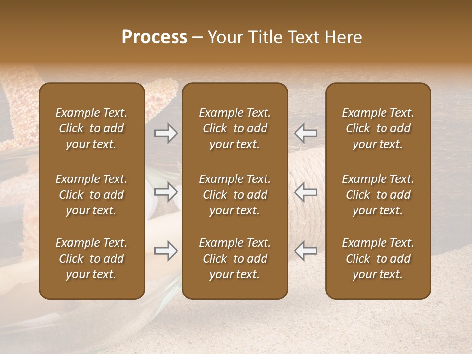 Macro Holidays Beach PowerPoint Template