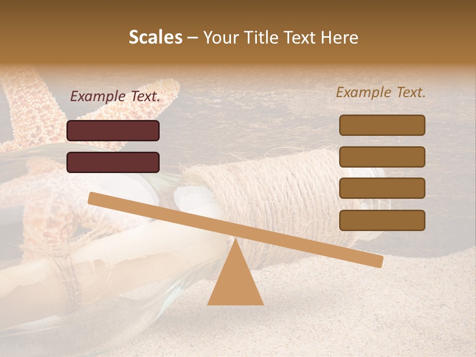 Macro Holidays Beach PowerPoint Template