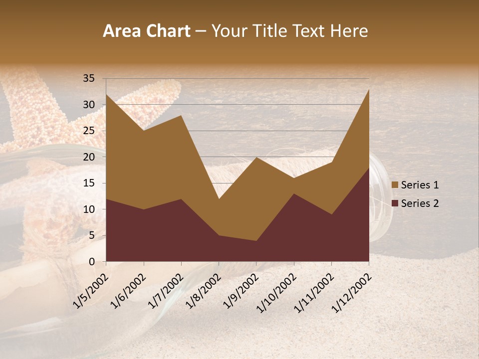 Macro Holidays Beach PowerPoint Template