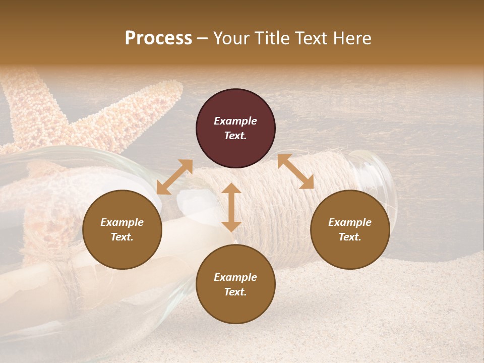 Macro Holidays Beach PowerPoint Template