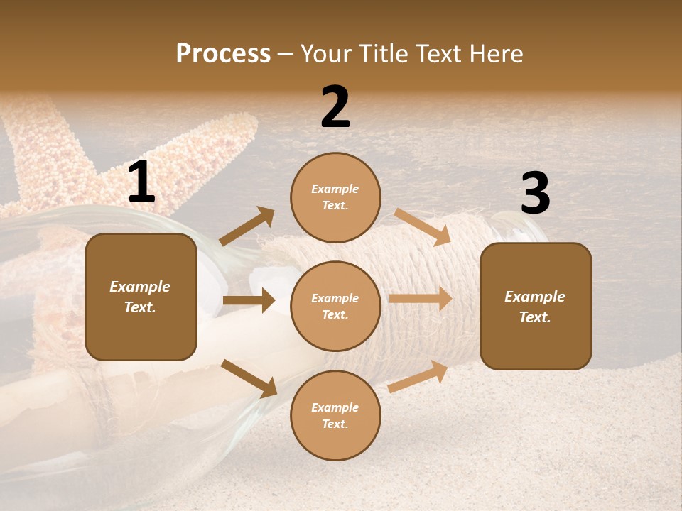 Macro Holidays Beach PowerPoint Template