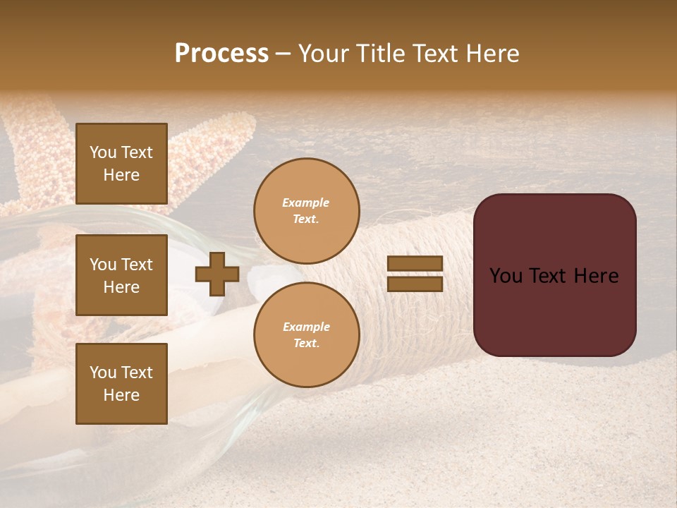 Macro Holidays Beach PowerPoint Template