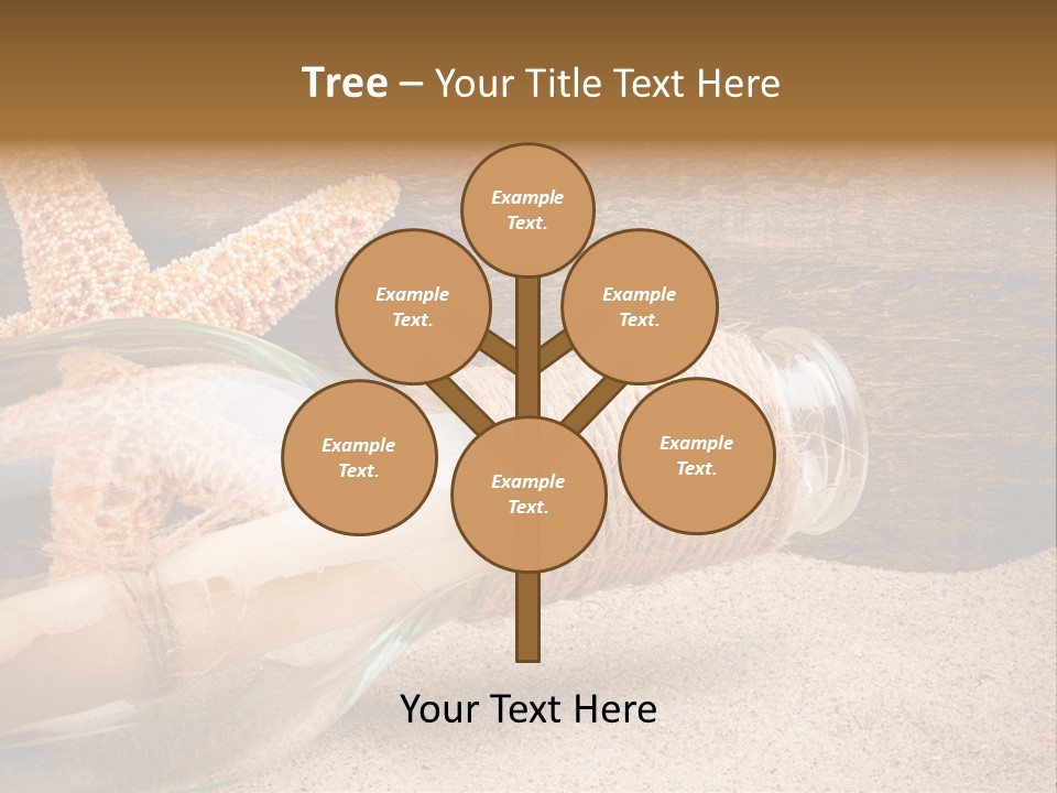 Macro Holidays Beach PowerPoint Template