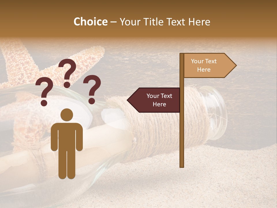 Macro Holidays Beach PowerPoint Template