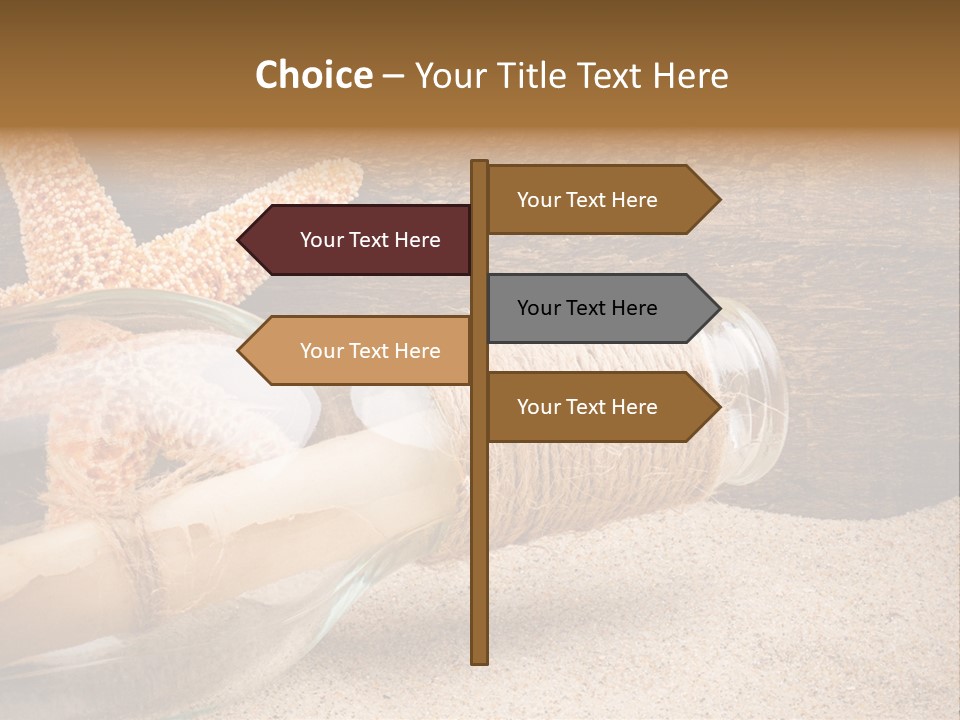 Macro Holidays Beach PowerPoint Template