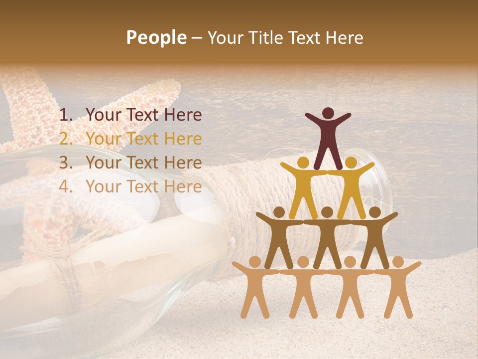 Macro Holidays Beach PowerPoint Template