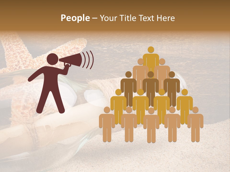 Macro Holidays Beach PowerPoint Template