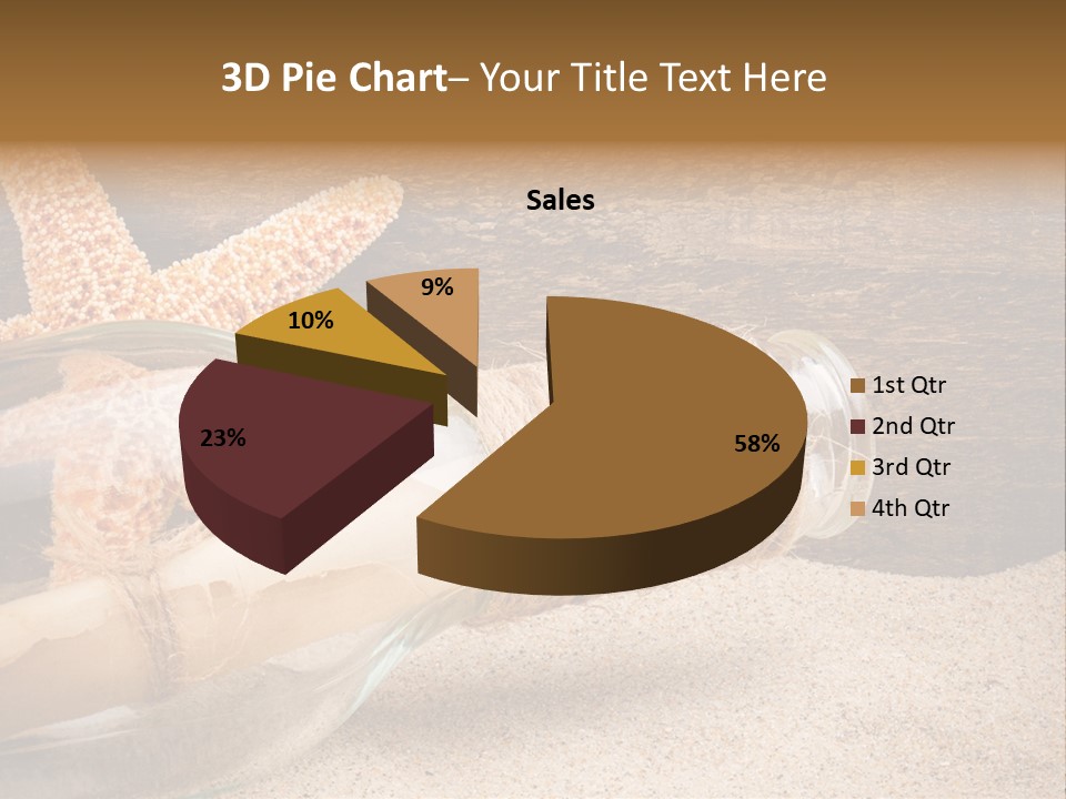 Macro Holidays Beach PowerPoint Template