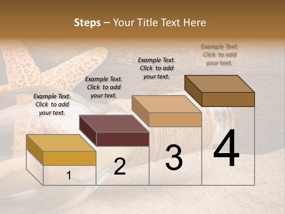 Macro Holidays Beach PowerPoint Template