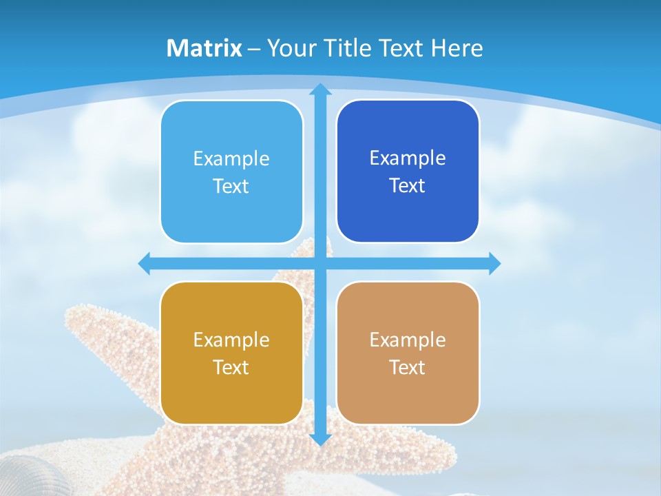 Sky Coastline Yellow PowerPoint Template