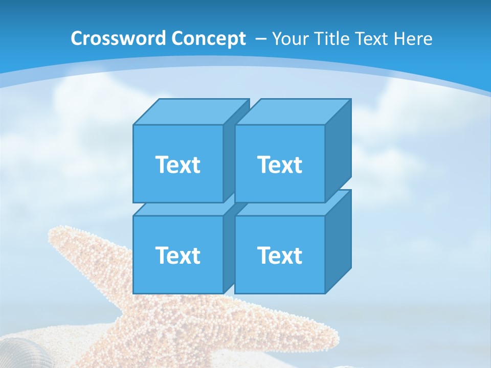 Sky Coastline Yellow PowerPoint Template