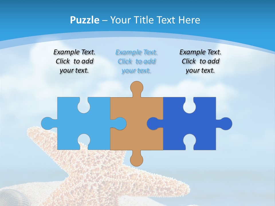 Sky Coastline Yellow PowerPoint Template