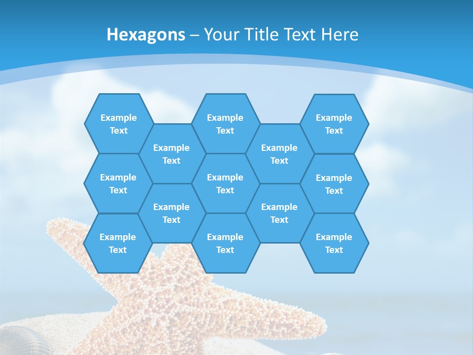 Sky Coastline Yellow PowerPoint Template