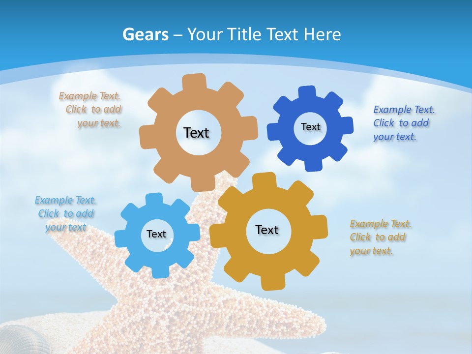 Sky Coastline Yellow PowerPoint Template